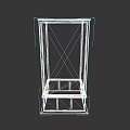 Wooden Glass Display Cabinet With Red Lining And Clear Glass Doors For Home Decor
