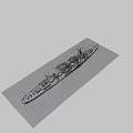 Vintage Gray Warship With Two Smokestacks Emitting Smoke Sailing On Ocean Waters
