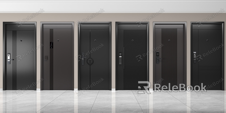 Security Door Entry Door model