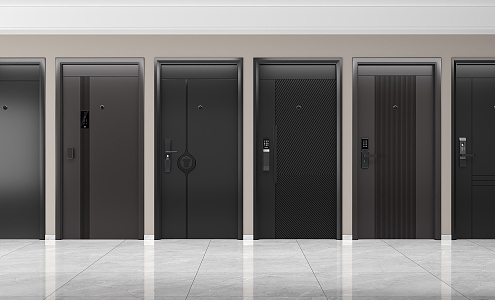 Security Door Entry Door 3d model