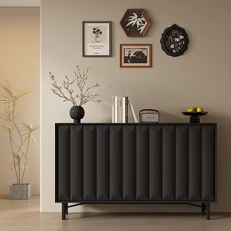 French Middle Style Entrance Cabinet Sideboard Side Cabinet 3d model
