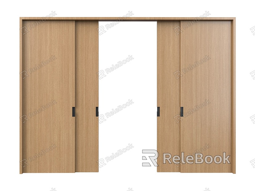 wooden sliding door model