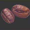 Fresh Roasted Coffee Beans With Rich Brown Color And Smooth Surface Texture