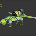 Modern Spaceship Spacecraft 3d model
