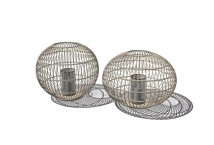 Modern Candlestick Lamp Fixtures 3d model