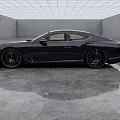 Luxury Black Bentley Two Door Coupe in Modern Indoor Space with Sleek Design