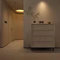 Modern Warm Beige Open Plan Living And Dining Room Design With Soft Lighting Comfortable Furnishings