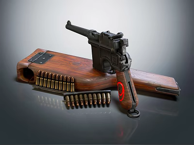 Modern Mauser Gun 38 Large Cover 3d model