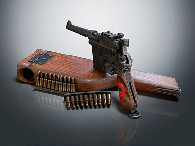 Modern Mauser Gun 38 Large Cover 3d model