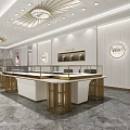 Sunfeel Modern Jewelry Store Elegant Interior Design With Reception Desk And Stairs