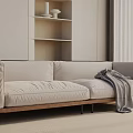 Modern three-seat sofa 3d model