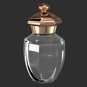 Glass Jar Glass Bottle Storage Jar Dessert Jar Glass Storage Jar Glassware Glass Bottle 3d model