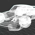Custom Sports Car Featuring Black White Graffiti Electronic Graphics And Alloy Wheels