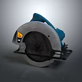 Makita Blue And Silver Electric Circular Saw Power Tool With Saw Blade And Handle