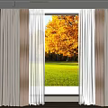 Curtains 3d model