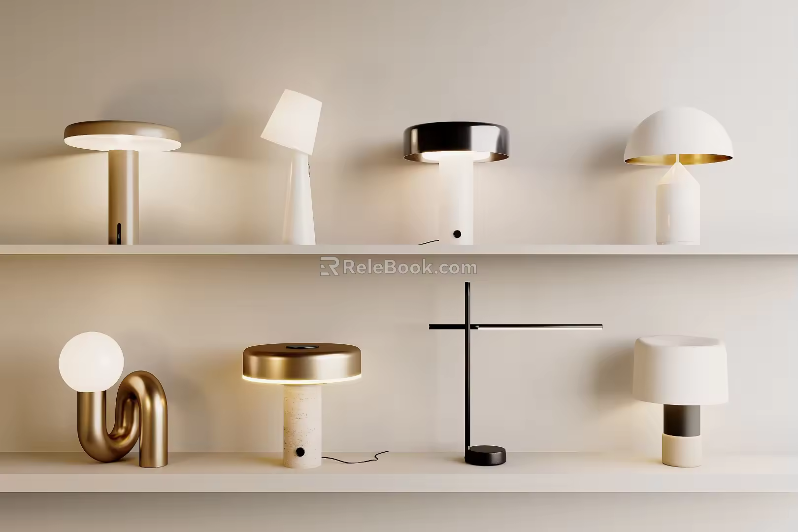 Table Lamp Combination Creative Table Lamp 3d model