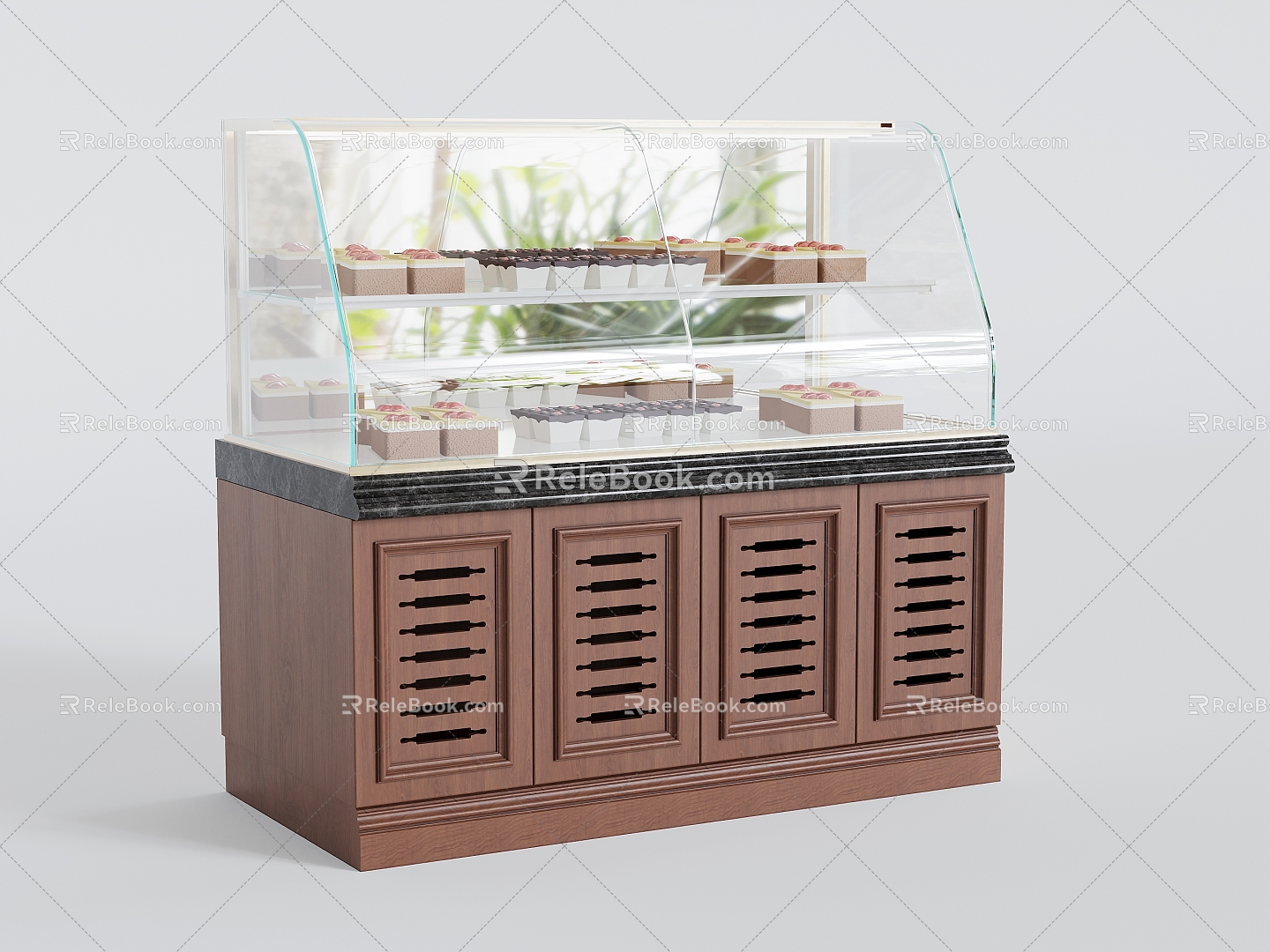 Cake Cabinet Bread Cabinet Sandwich Bakery Container model