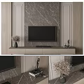 TV background wall 3d model