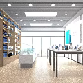 Modern 5G Digital Retail Store With Attractive Facade And Complete Smartphone Product Display Design
