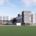 Modern Primary School Architecture Modern School Architecture Modern Middle School Architecture 3d model
