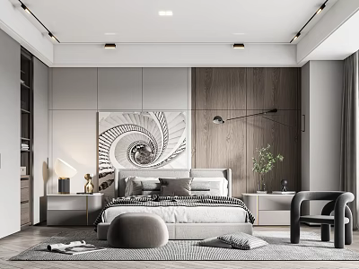 Modern Bedroom 3d model