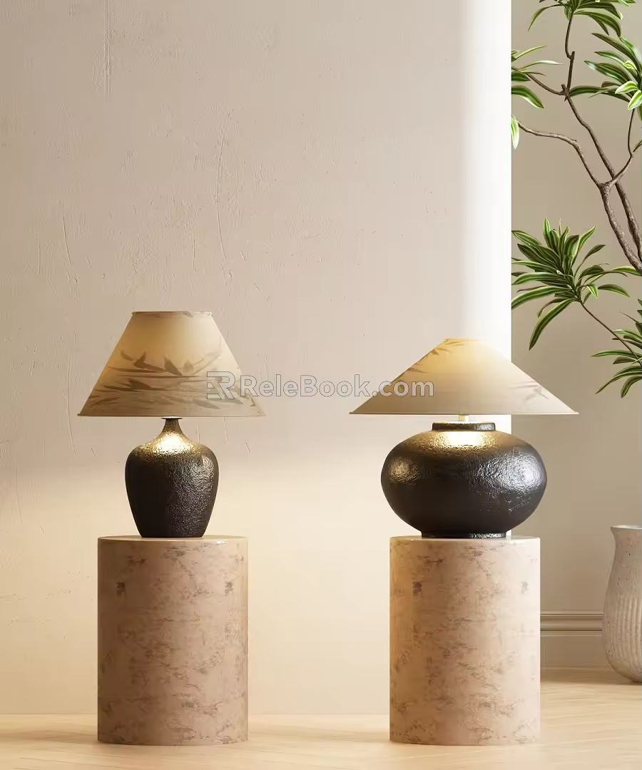 Modern Table Lamp Antique Table Lamp Modern Antique Table Lamp Retro Table Lamp 3d model