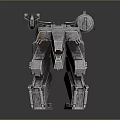 Detailed Futuristic Mechanical Creature Character With Jointed Limbs And Metallic Weaponry
