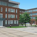 Campus Landscape SU Model 3d model