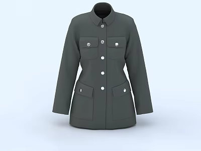 Coat Windbreaker Coat Clothes Clothing Clothing Jacket Leather Jacket Down Jacket 3d model