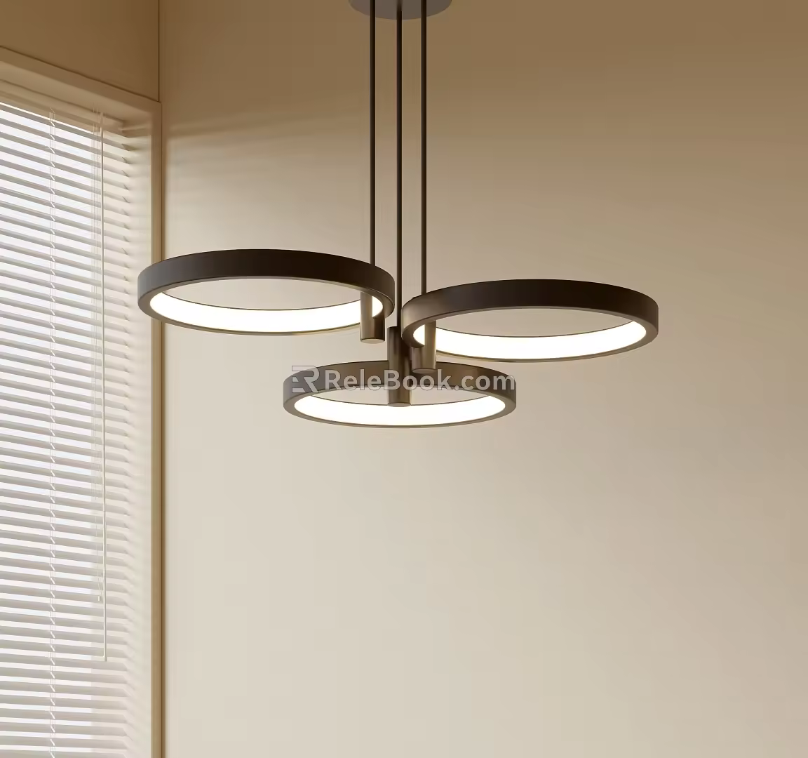 Modern Minimalist Chandelier Nordic Style Chandelier Mediterranean Style Chandelier Study Lamp Combination Dining Room Lamp 3d model