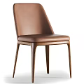 Modern Style Dining Chairs With Leather And Fabric Seats And Wooden Legs