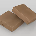 Decorative Ornament Set Packaged In Brown Cardboard Boxes For Home 3d model