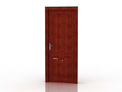 Modern Interior Door Solid Wood Door 3d model