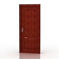 Modern Interior Door Solid Wood Door 3d model