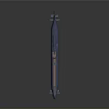 3D Rendered Blue Submarine Model With Conning Tower And Deck Details