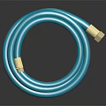Blue Flexible Hardware Tool Hose With Metal Fittings For Industrial Applications