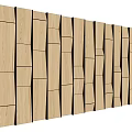 Modern Wooden Geometric Wainscoting Paneling with 6m Length Interior Design