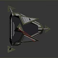 Green And White Geometric Mechanical Device With Red Laser And Metal Support Legs
