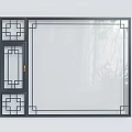 Traditional Chinese Window Designs With Various Grid Patterns And Wooden Frames 3d model