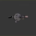 Modern flame blowtorch gasoline blowtorch kerosene blowtorch 3d model
