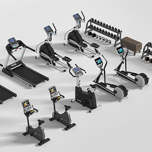 Fitness Equipment 3d model