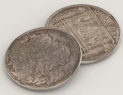 Vintage Silver Coins With Engraved Patterns On Front And Back Sides As Living Collectibles 3d model