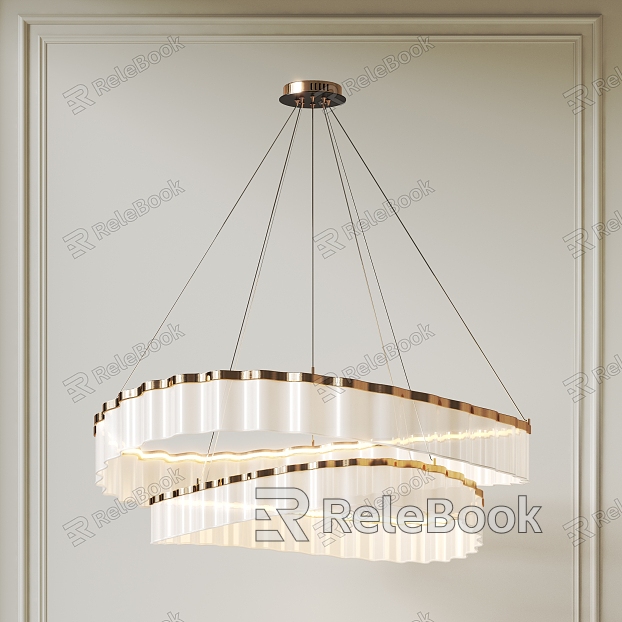 Chandelier Glass Chandelier Double Layer Chandelier Art Chandelier Cream Wind Chandelier model