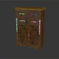 Brown Wooden Entryway Cabinet Sideboard With Drawers Cabinet Doors And Simple Design