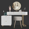 Modern Dressing Table Makeup Stool Low Stool Sofa Stool Ornaments 3d model