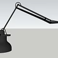 Black Wall Mounted Lamp With Adjustable Arm And Round Shade Design