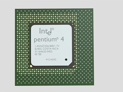 Intel Pentium 4 Processor High Performance Microchip for Industrial Equipment Applications 3d model