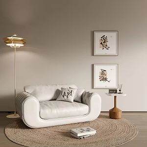 Modern single sofa 3d model