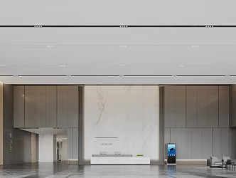 Modern Company Lobby 3d model