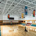 Modern Basketball Court Basketball Stadium Sports Venues Gymnasium Basketball Rack Basket Basketball Basketball Game Venues 3d model